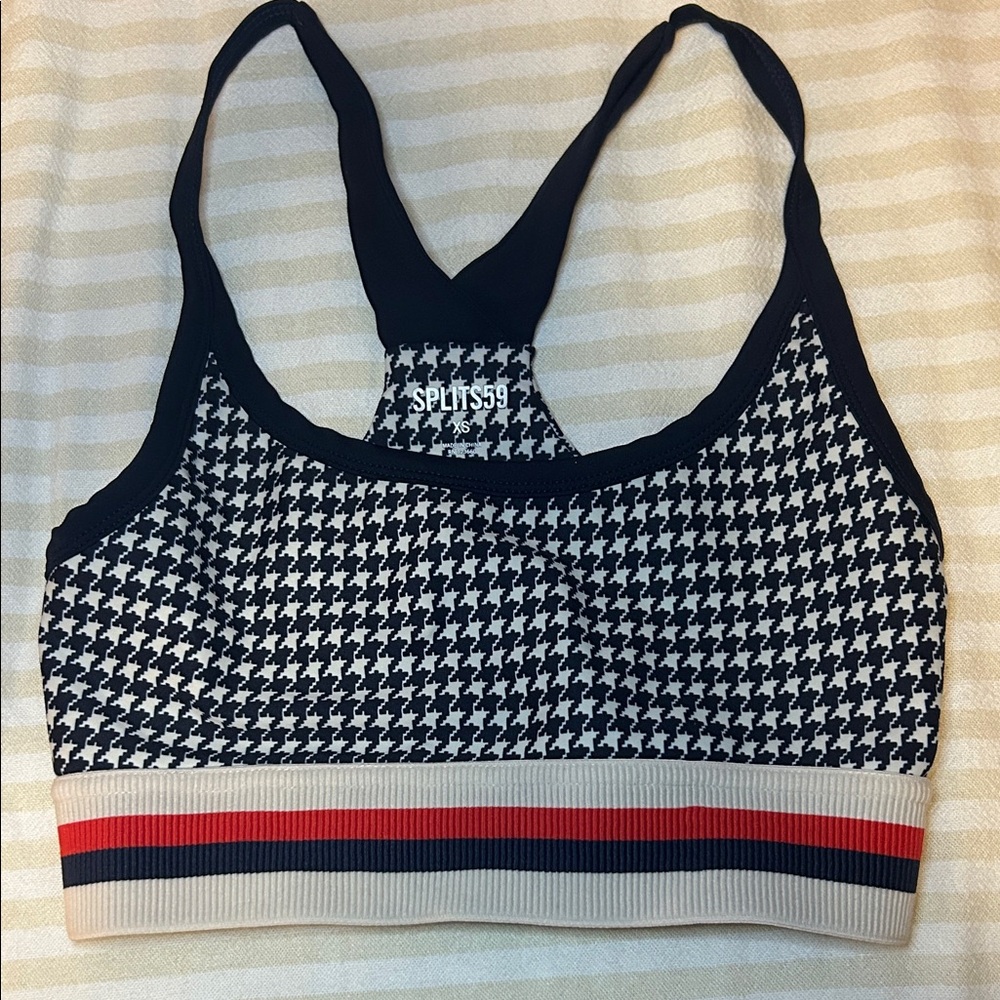 NWOT Splits59 Houndstooth Sports Bra XS